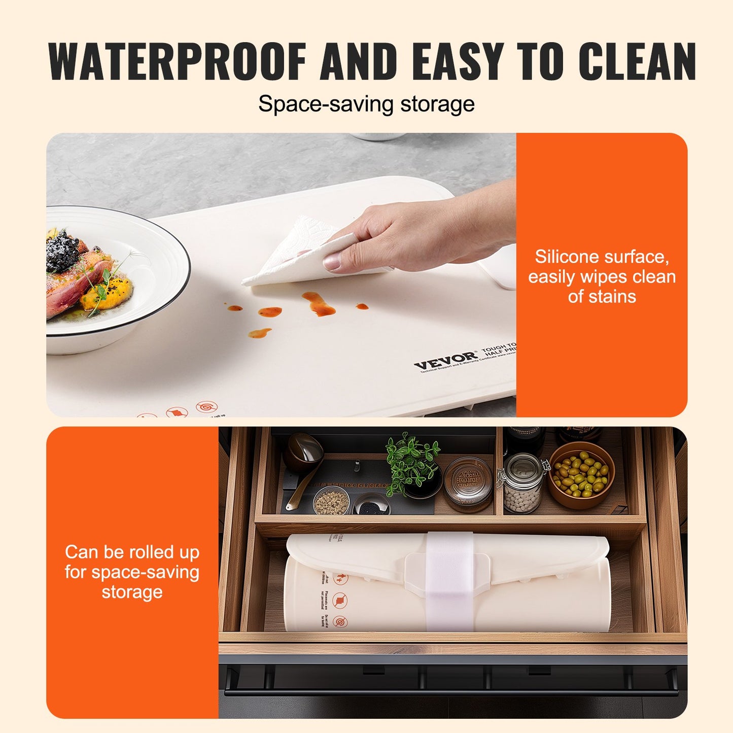 Electric Warming Tray Rollable Food Warming Mat with Temperature Control for Buffet