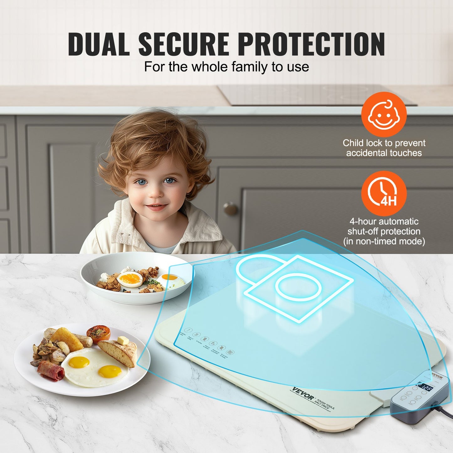 Electric Warming Tray Rollable Food Warming Mat with Temperature Control for Buffet