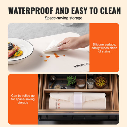 Electric Warming Tray, Food Warming Mat for Buffet, Rollable & Portable Silicone Food Warmer with 4 Adjustable Temperature Settings, Auto Shut-Off & Child Lock, Perfect for Parties, Catering