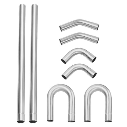 DIY-Universal-Auspuff-Kit 8-teiliges Auspuffrohr-Kit mit Slip-Fit-LED