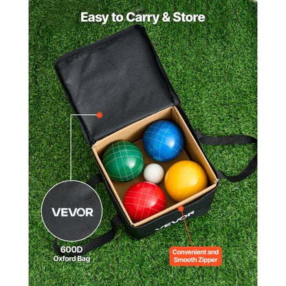 Boccia Ball Set Boccia Ball Game Set 100 mm 8 Resin Balls 4 Colors for the Beach | EU