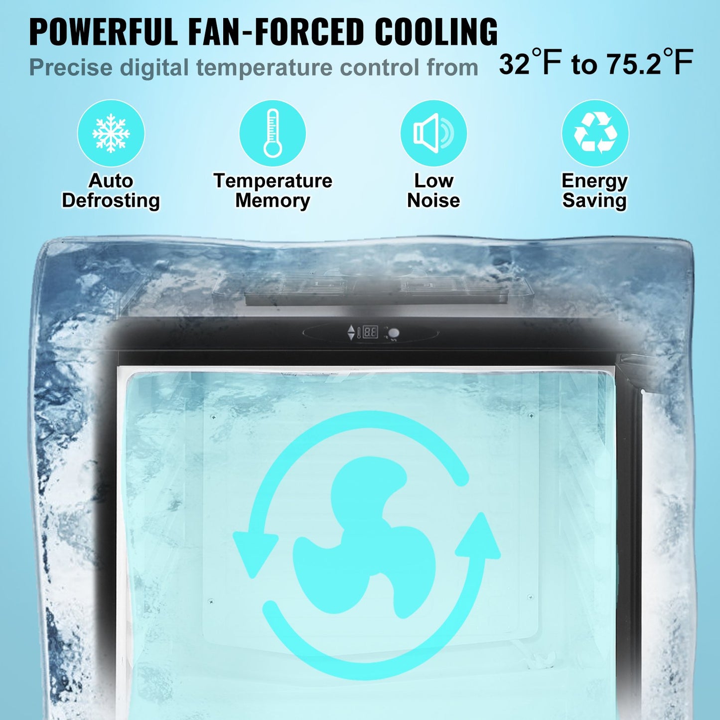 Beer Kegerator, Dual Tap Draft Beer Dispenser, Full Size Keg Refrigerator With Shelves, CO2 Cylinder, Drip Tray & Rail, 32°F- 75.2°F Temperature Control, Holds 1/6, 1/4, 1/2 Barrels, Black