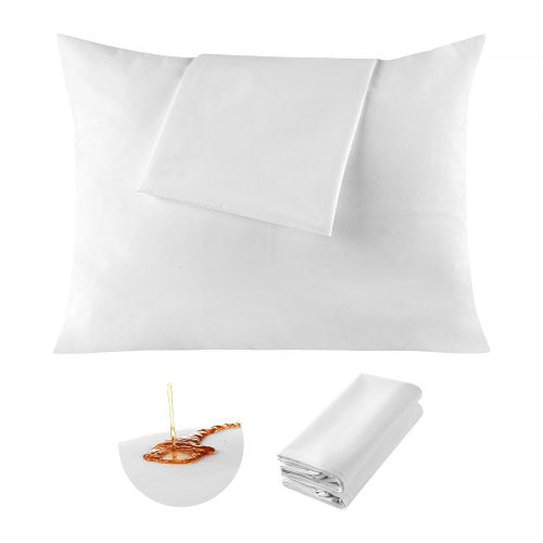 Pillow Protectors, 4 Pack Waterproof Pillow Protectors with Hidden Zipper, Breathable Standard Size Pillows Protector, Stain & Dust Sweat Proof, Washable Covers for Increased Pillows Lifespan