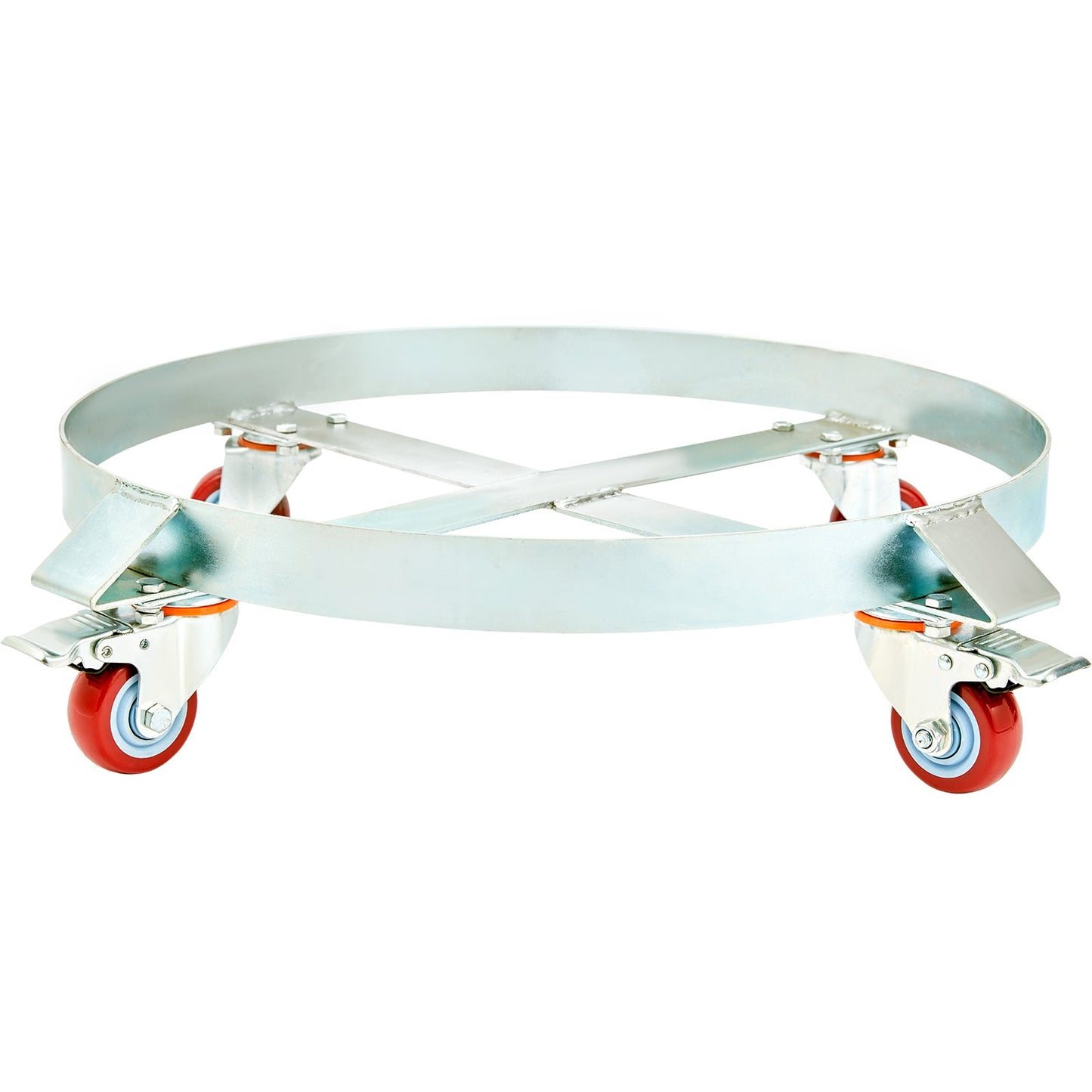 55 Gallonen-Hochleistungs-Fasswagen, 1000 Pfund Tragkraft, Fasswagen-Fass-Caddy, kippsichere Handwagen-Kapazitätswagen mit Stahlrahmen, 4 Lenkrollen, für die Handhabung von Fässern im Lager