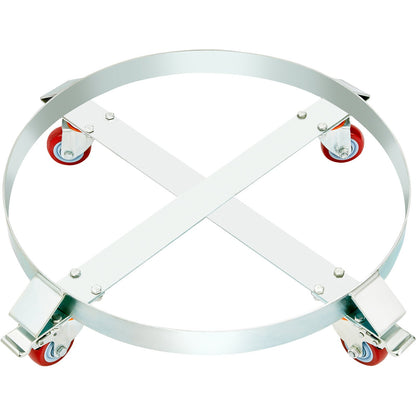 2 Stück 55 Gallonen Hochleistungs-Fasswagen, 1000 lbs Tragkraft, Fasswagen-Fass-Caddy, kippsichere Handwagen-Kapazitätswagen mit Stahlrahmen, 4 Schwenkräder, für die Handhabung von Fässern