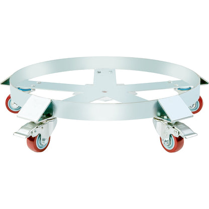 55 Gallon Heavy Duty Drum Dolly, 1250lbs Load Capacity, Barrel Dolly Cart Drum Caddy, Non Tipping Hand Truck Capacity Dollies with Steel Frame 5 Swivel Caster Wheels, for Warehouse Drum Handling