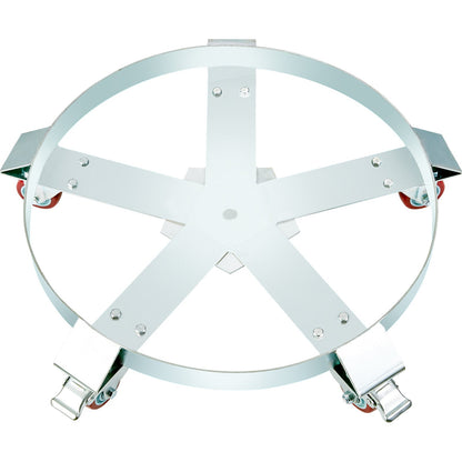 55 Gallon Heavy Duty Drum Dolly, 1250lbs Load Capacity, Barrel Dolly Cart Drum Caddy, Non Tipping Hand Truck Capacity Dollies with Steel Frame 5 Swivel Caster Wheels, for Warehouse Drum Handling