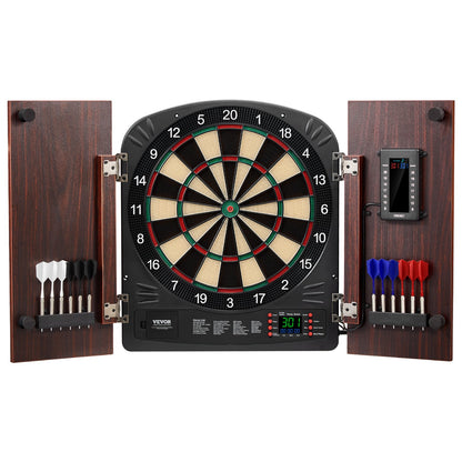 Dartboard och skåp Set komplett med alla tillbehör Enkel montering