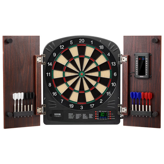 Dartboard och skåp Set komplett med alla tillbehör Enkel montering