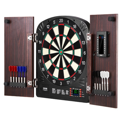 Dartboard och skåp Set komplett med alla tillbehör Enkel montering