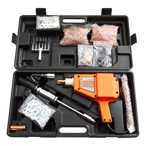 Stud Welder Dent Repair Kit, 800W Spot Welder Stud with 5 Welding Mode, Auto Body Dent Welder Repair Machine with 13 Types of Welding Accessories for Car, Truck, Motorcycle Dent Repair