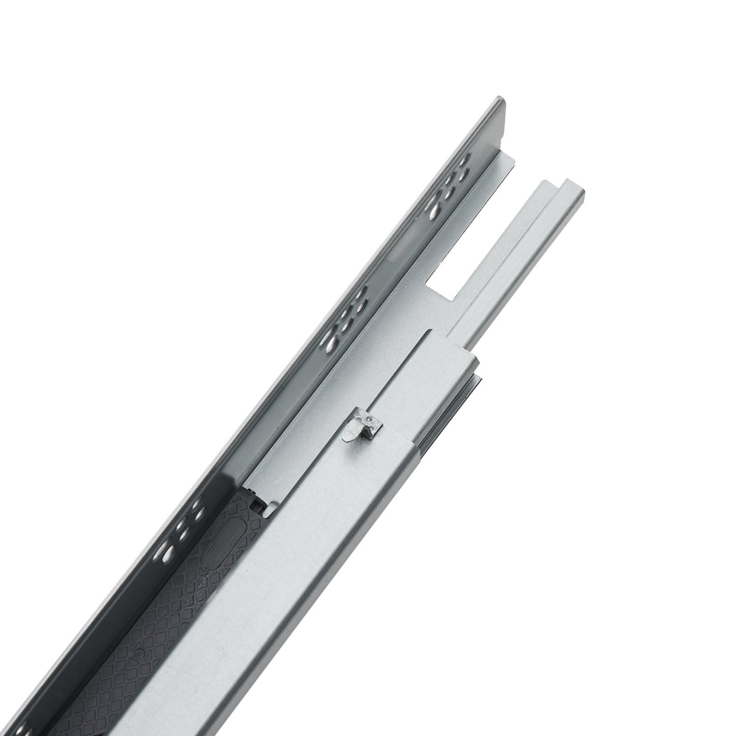 6 Pairs of 457.2mm Drawer Slides on Bottom Side, Heavy Duty Steel Ball Bearing Extension Slides, Soft Closing Silent Guide Slides Cabinet Kitchen Runners with Locking Mechanism, 100 Pounds