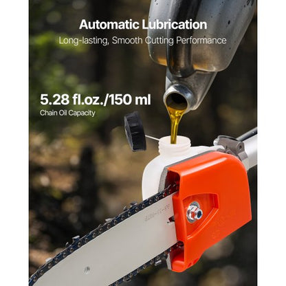 Bensindriven Stångsåg 25CC 2-takts Sladdlös Trädtrimmer 8" Svärd |  EU