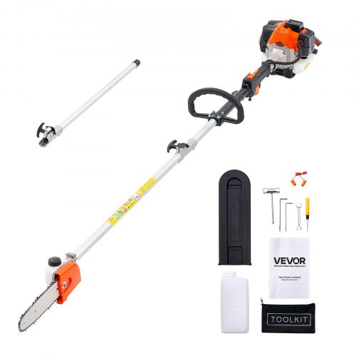 Petrol Pole Saw 25CC 2-Stroke Cordless Tree Trimmer 8" Bar | EU