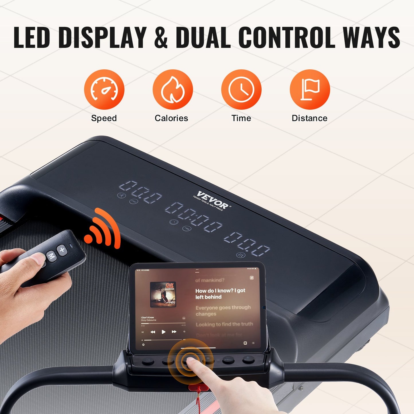 Walking Pad Unter Schreibtisch Laufband mit Griffen für Home Office