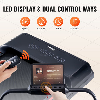 Walking Pad Unter Schreibtisch Laufband mit Griffen für Home Office