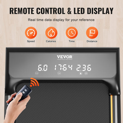 Walking Pad under skrivbordet Löpband med handtag för hemmakontoret