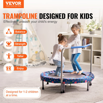 36" Trampolin für Kinder, faltbares Minitrampolin für Kleinkinder, für drinnen und draußen