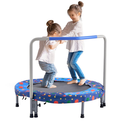 36" Trampolin für Kinder, faltbares Minitrampolin für Kleinkinder, für drinnen und draußen