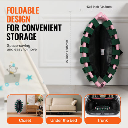 36" studsmatta för barn hopfällbar mini studsmatta för småbarn inomhus utomhus