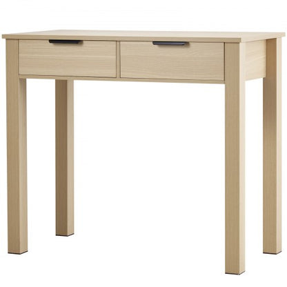 Kleiner Schreibtisch mit Schublade Kinderschreibtisch fürs Schlafzimmer Schlichter Arbeitstisch helles Holz | EU