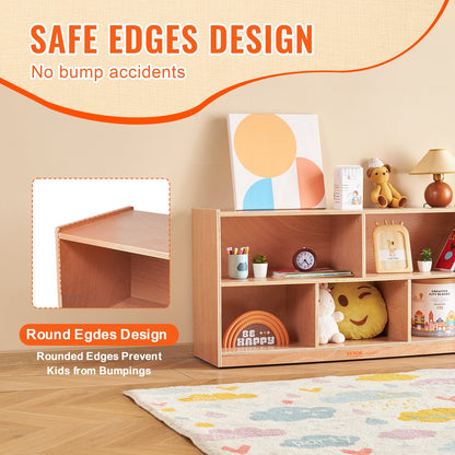 Förvaringshylla Brickskåp 5-sektion Cubby Storage 2-hylla för hemskola