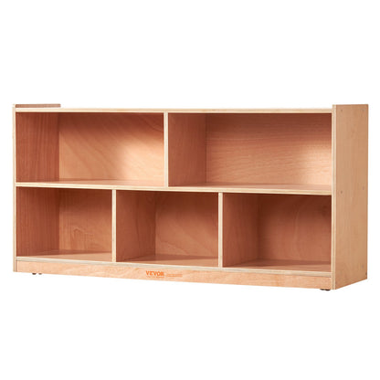 Förvaringshylla Brickskåp 5-sektion Cubby Storage 2-hylla för hemskola