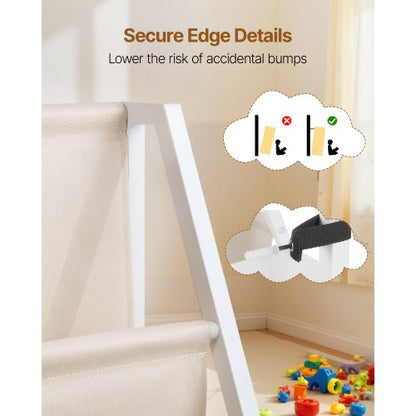 3-vånings barnbokhylla, leksaksförvaring för småbarn, bokhylla för barnrum med lyftsele och förvaringsväska, förvaringsbokhyllor för barnrum, lekrum, dagis, barnkammare |  EU