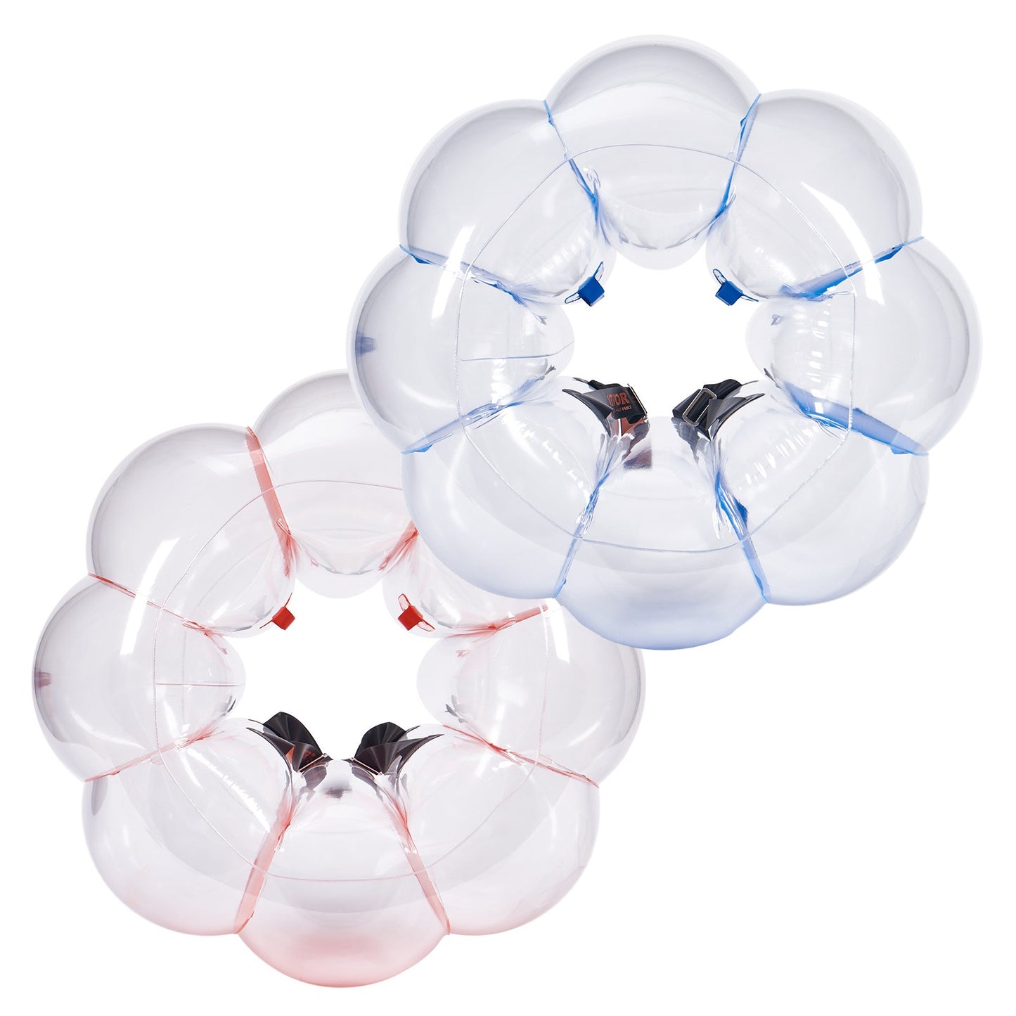 Uppblåsbara Bumper Balls 2-pack, 3FT/0,9M Body Sumo Zorb Balls för barn och tonåringar, hållbara PVC Human Hamster Bubble Balls för utomhusspel för lagspel, Bumper Bopper Leksaker för lekplats, trädgård, park
