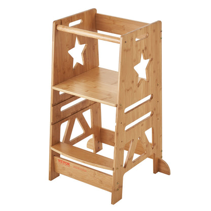 Turm-Tritthocker für Kleinkinder, 3-stufig, höhenverstellbar, 158 kg belastbar