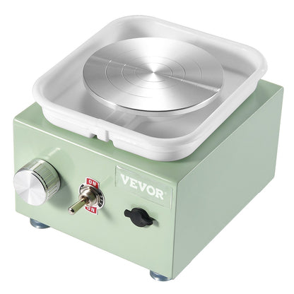 Mini-Keramikrad, elektrische Keramikradmaschine, 0–320 U/min Geschwindigkeit, grün