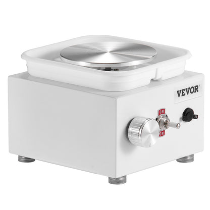 Mini Pottery Wheel, 0-320RPM Adjustable Speed Detachable Basin Forming Machine, 2.56in/3.94in 2 Turntables Electric Ceramic Wheel Machine, 18pcs Accessories, for Art Craft Work Home DIY, White