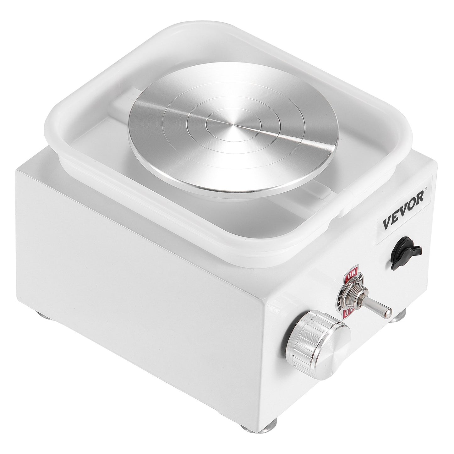 Mini-Töpferscheibe, elektrische Keramik-Radmaschine, 0–320 U/min Geschwindigkeit, weiß