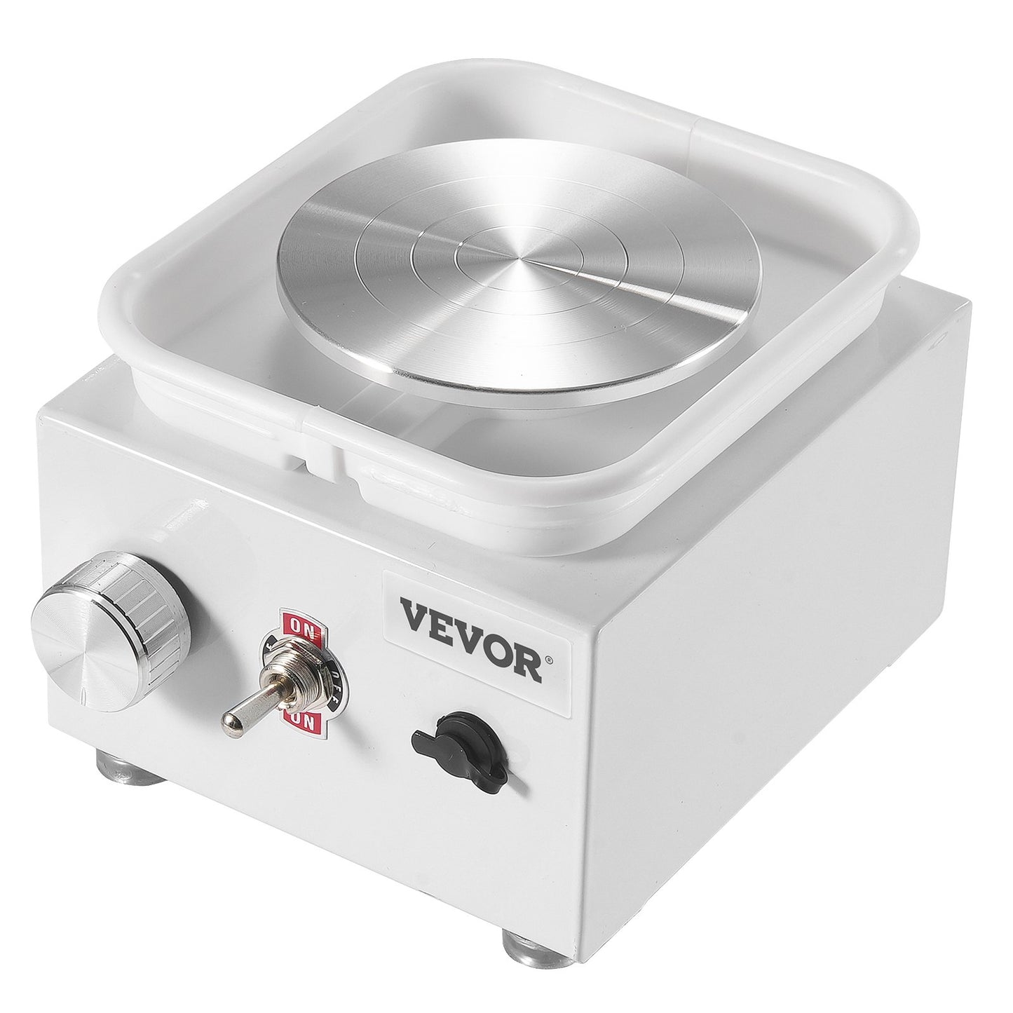 Mini-Töpferscheibe, elektrische Keramik-Radmaschine, 0–320 U/min Geschwindigkeit, weiß