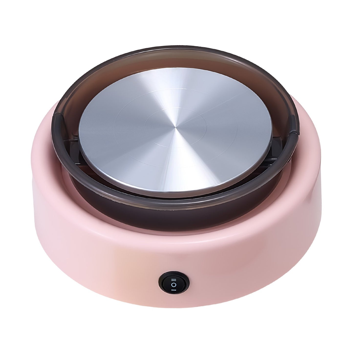 Mini Pottery Wheel, 6 inch Turntable, Forward and Reverse Rotation, Adjustable Speed, Electric Clay Wheel for Kids and Beginners, with Shaping Tools, for Home DIY, Pottery Classes, Pink