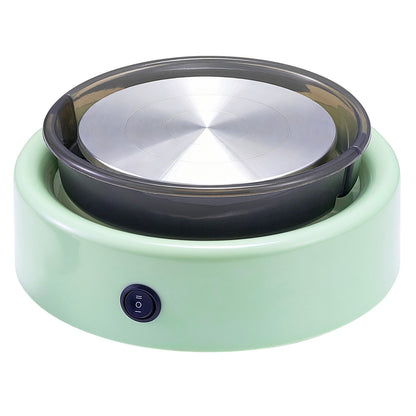 Mini Pottery Wheel, 6 inch Turntable, Forward and Reverse Rotation, Adjustable Speed, Electric Clay Wheel for Kids and Beginners, with Shaping Tools, for Home DIY, Pottery Classes, Green