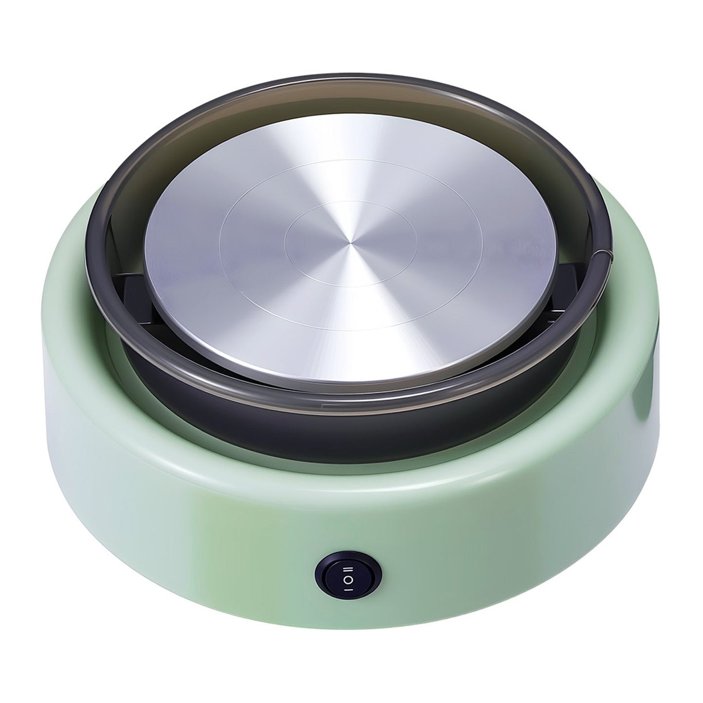 Mini Pottery Wheel, 6 inch Turntable, Forward and Reverse Rotation, Adjustable Speed, Electric Clay Wheel for Kids and Beginners, with Shaping Tools, for Home DIY, Pottery Classes, Green