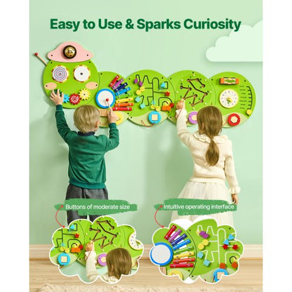 Caterpillar Activity Wall Busy Board Panels 12 Activities Sensory Wall Toy | EU