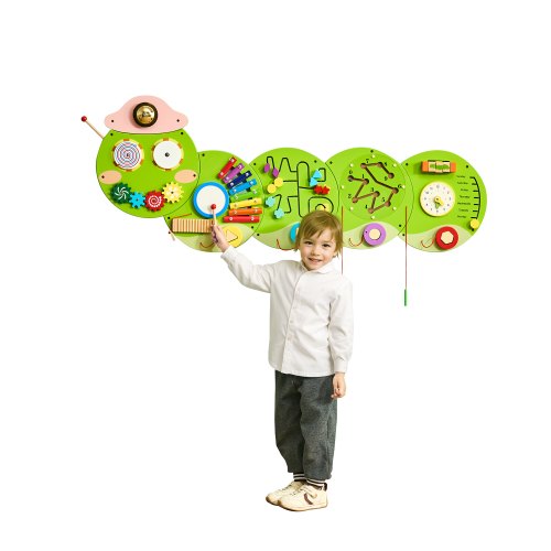 Caterpillar Activity Wall Busy Board Panels 12 Activities Sensory Wall Toy | EU