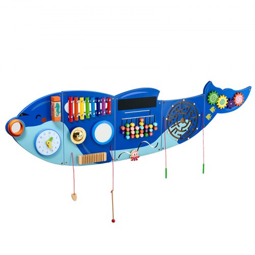 Killer Whale Activity Wall Busy Board Panels 12 Activities Sensory Wall Panel | EU