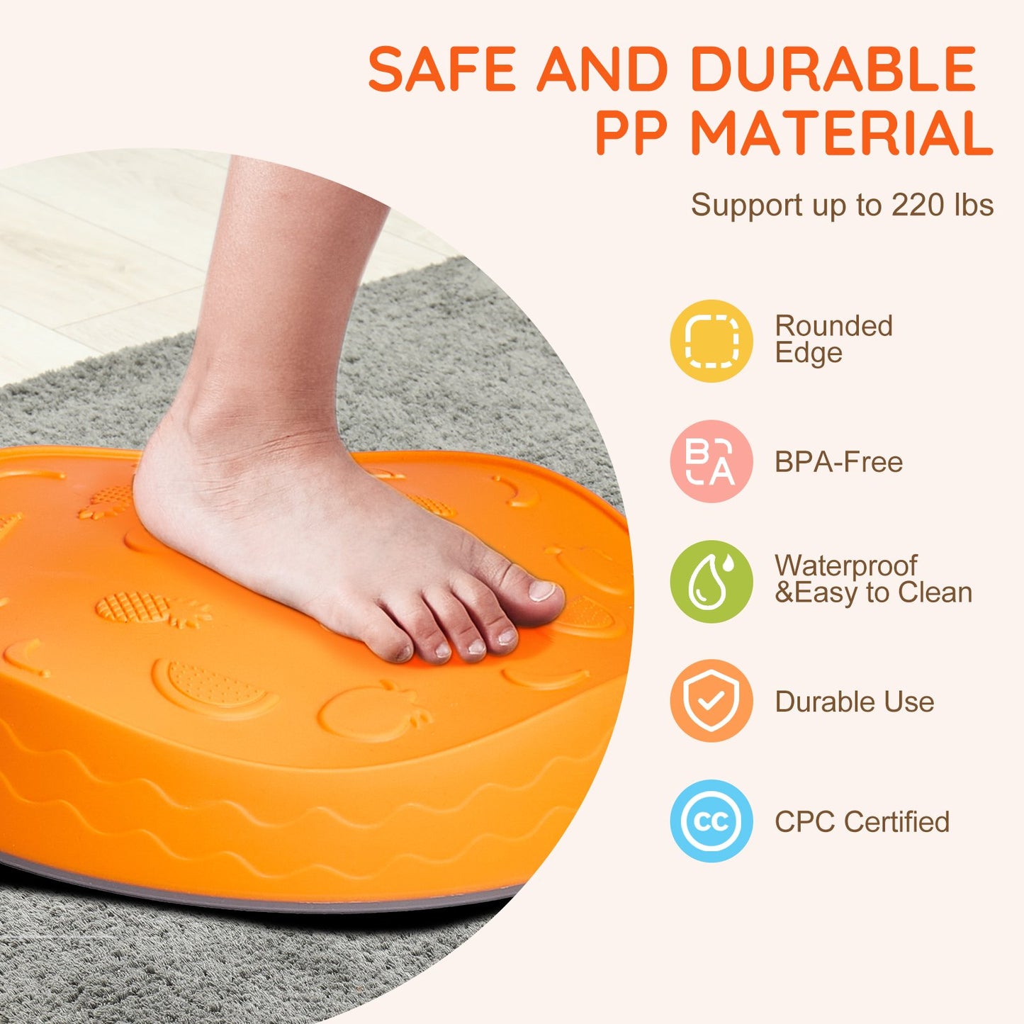 Kids Balance Stepping Stones Sensorisk hinderbana 5 ST Utomhus inomhus