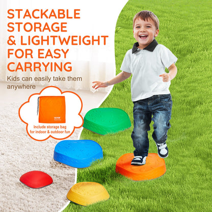 Kids Balance Stepping Stones Sensorisk hinderbana 5 ST Utomhus inomhus