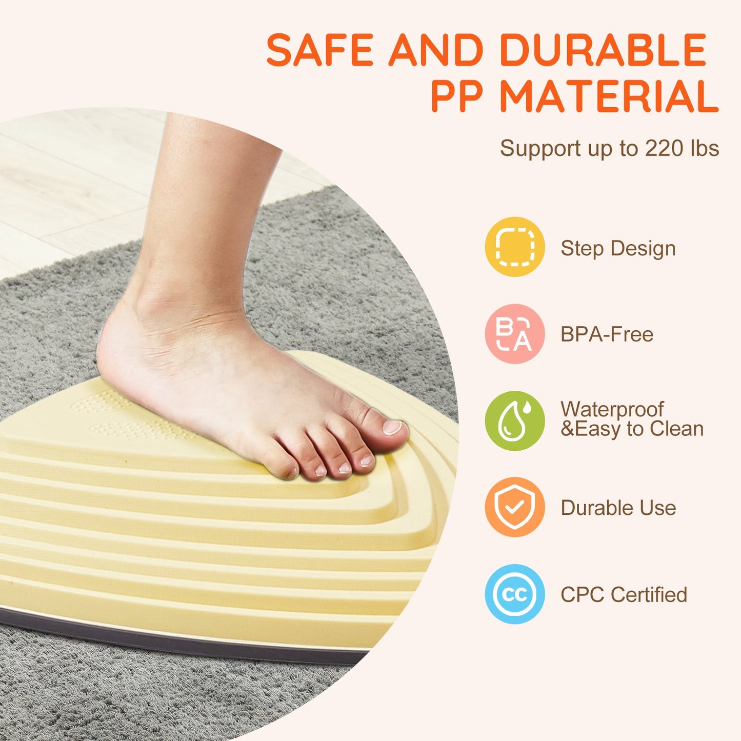 Kids Balance Stepping Stones Sensorisk hinderbana 6 ST Utomhus inomhus