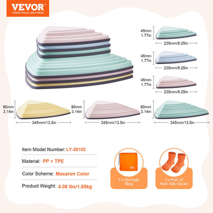 Kids Balance Stepping Stones Sensorisk hinderbana 6 ST Utomhus inomhus