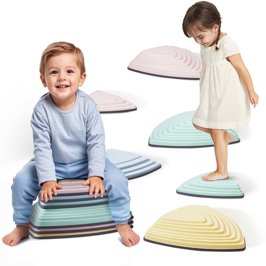 Kids Balance Stepping Stones Sensorisk hinderbana 6 ST Utomhus inomhus