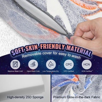 Modulare Kinderspielcouch 4-teilig DIY Glow in the Dark Kleinkindstuhl Grau