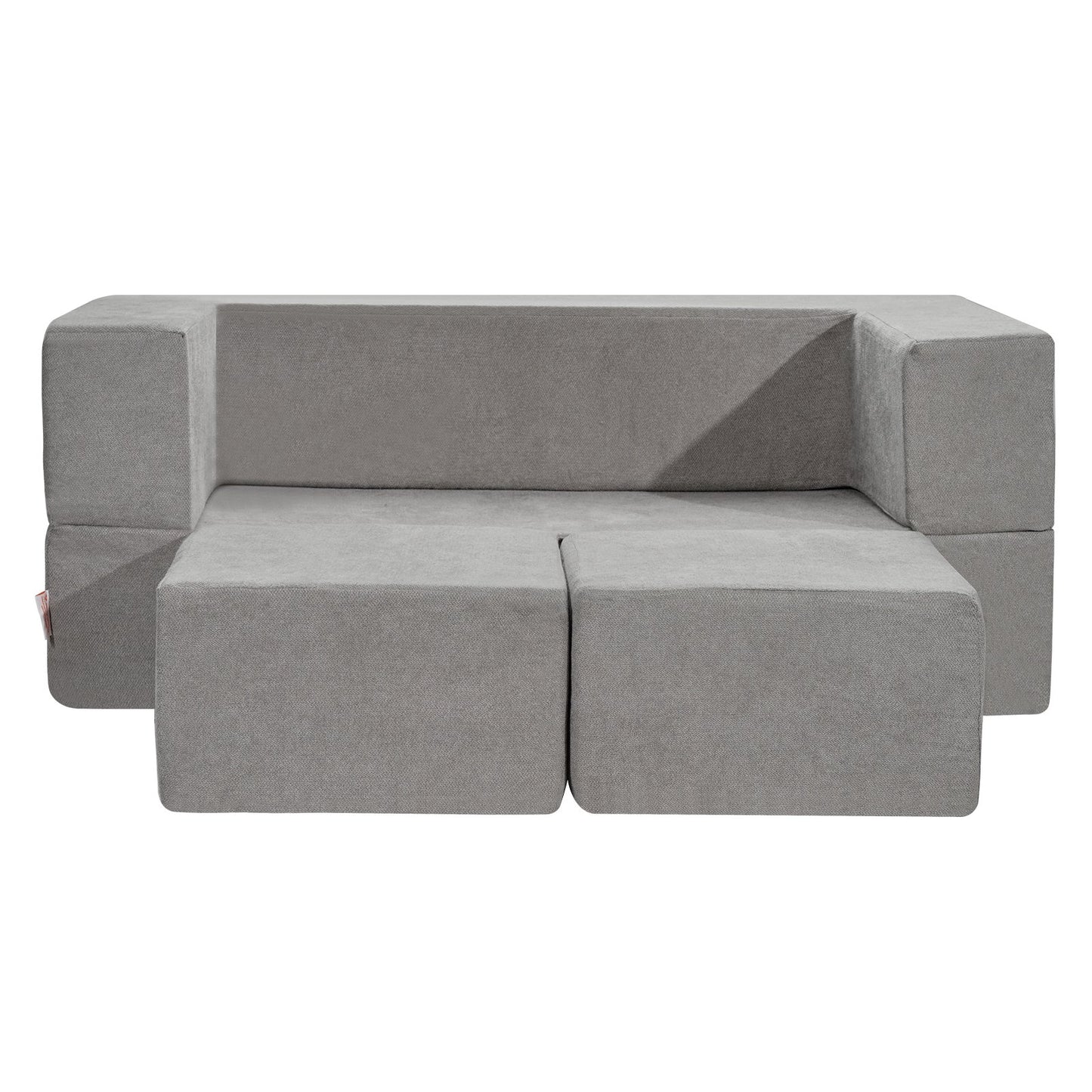 Modular Play Sofa for Kids 4pcs DIY Creative Sectional Sofa for Kids Dark Grey