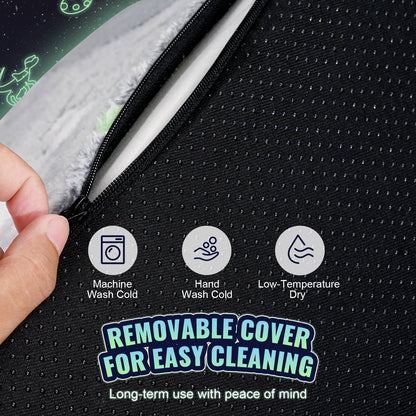 Småbarnsstol Glow in the Dark Plysch Babystol Lekrumsmöbler Grå