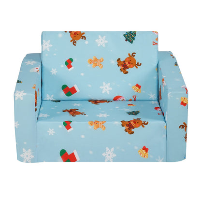 Babystol Hopfällbar 2-i-1 Baby Lounger Soffa Tecknad Barnsoffa Rosa