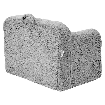 Kindersessel, Kindersofa mit 25D-Schwamm mit hoher Dichte, bequemer weicher Kindersessel, Lesesofa aus Sherpa-Stoff für Schlafzimmer und Spielzimmer